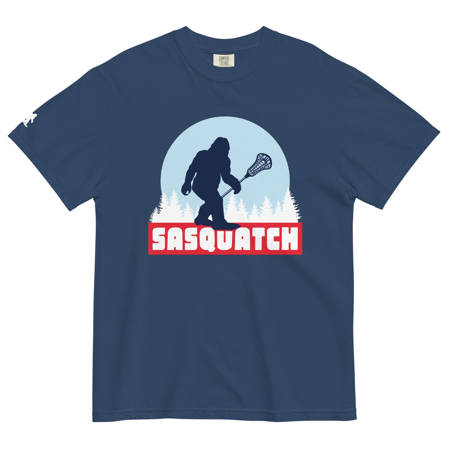 Adult Sasquatch Lacrosse Comfort Colors T-shirt