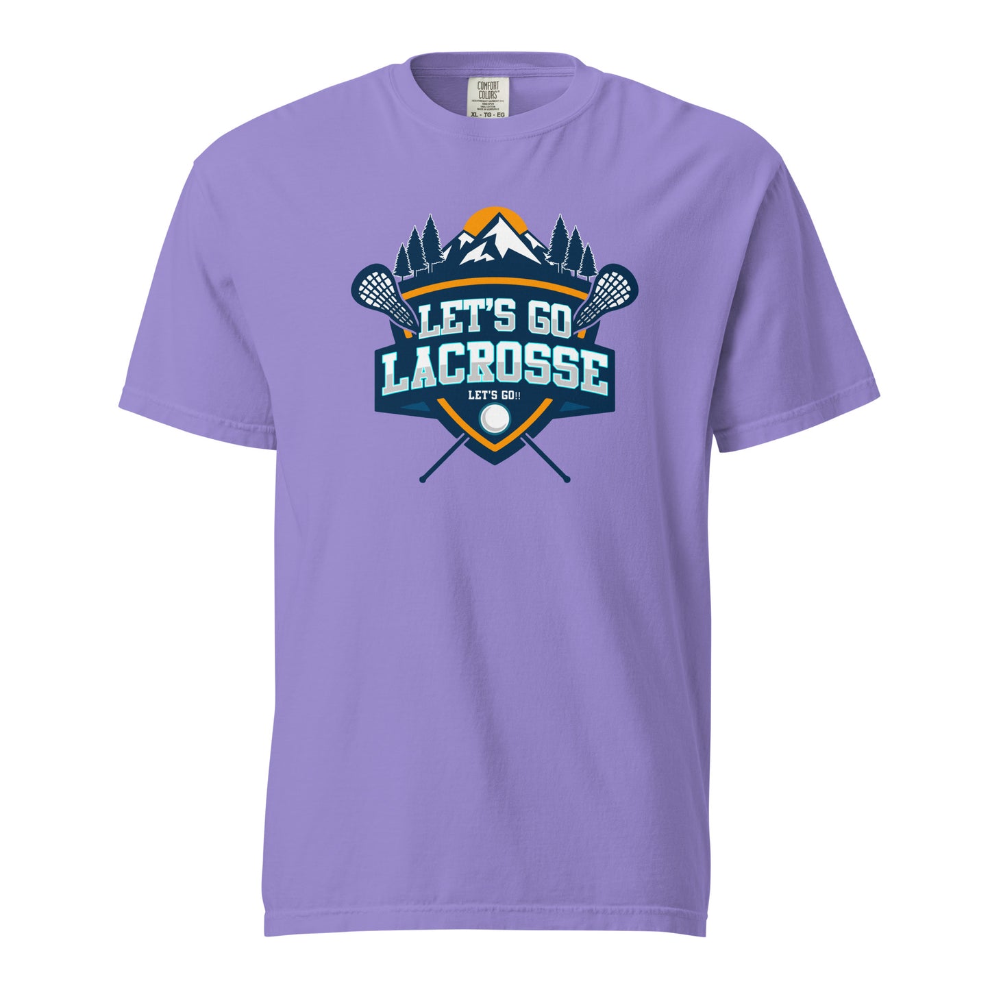 Adult Let's Go Lacrosse Comfort Colors T-shirt