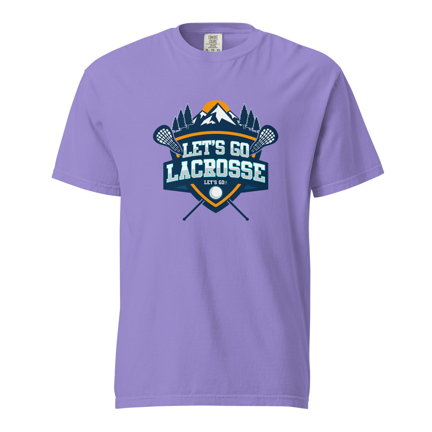 Adult Let's Go Lacrosse Comfort Colors T-shirt