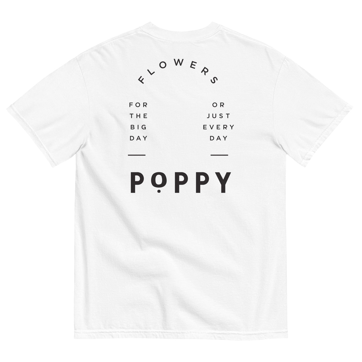 Adult Poppy Flowers Comfort Colors T-Shirt