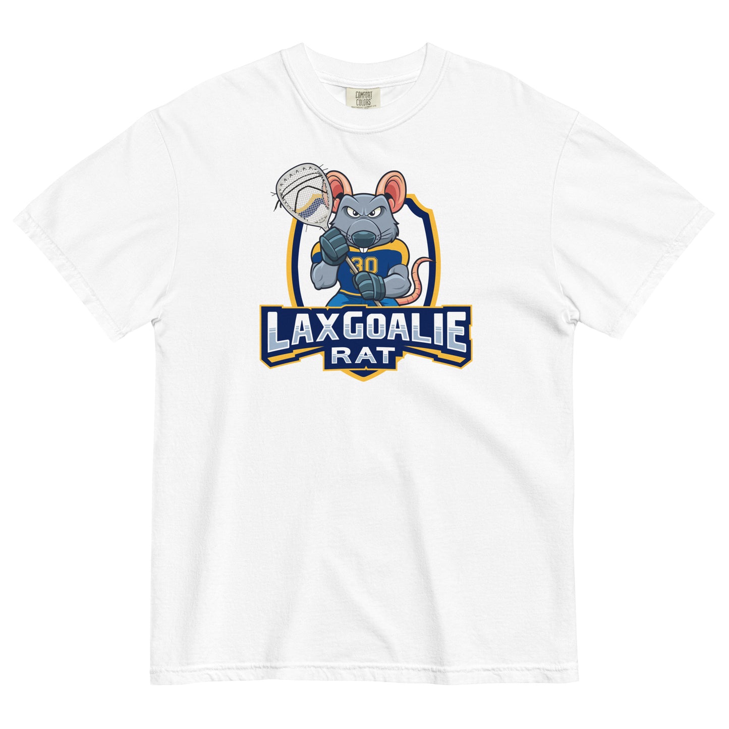 Adult Lax Goalie Rat Comfort Colors T-shirt