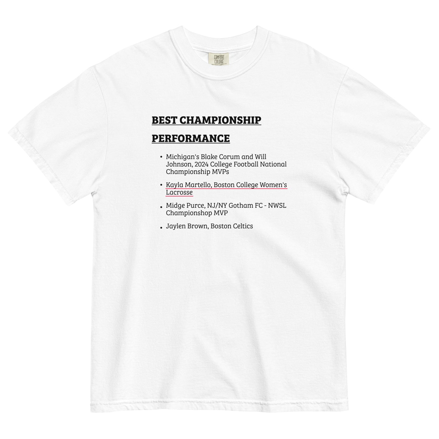 Adult Eags Lacrosse Comfort Colors T-shirt