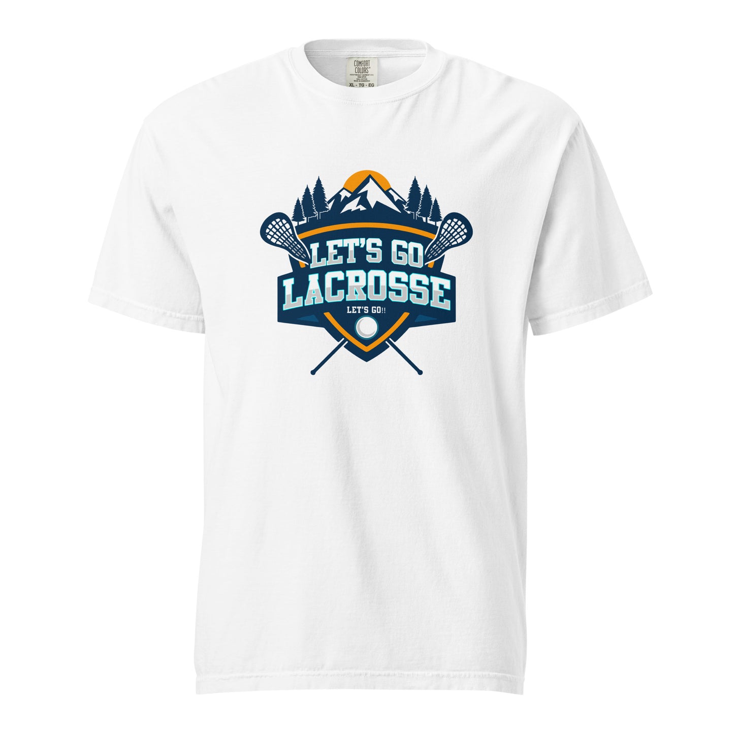 Adult Let's Go Lacrosse Comfort Colors T-shirt