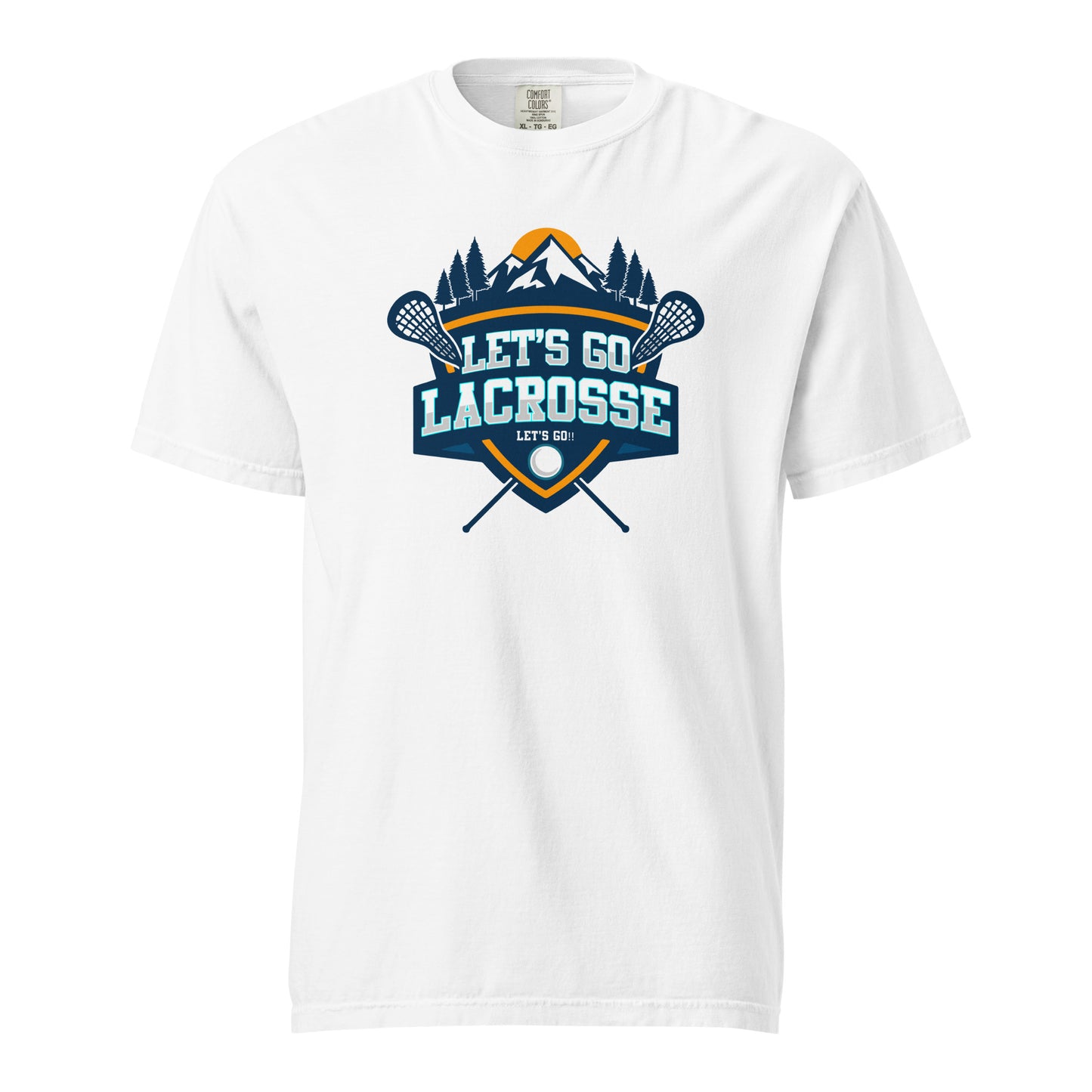 Adult Let's Go Lacrosse Comfort Colors T-shirt