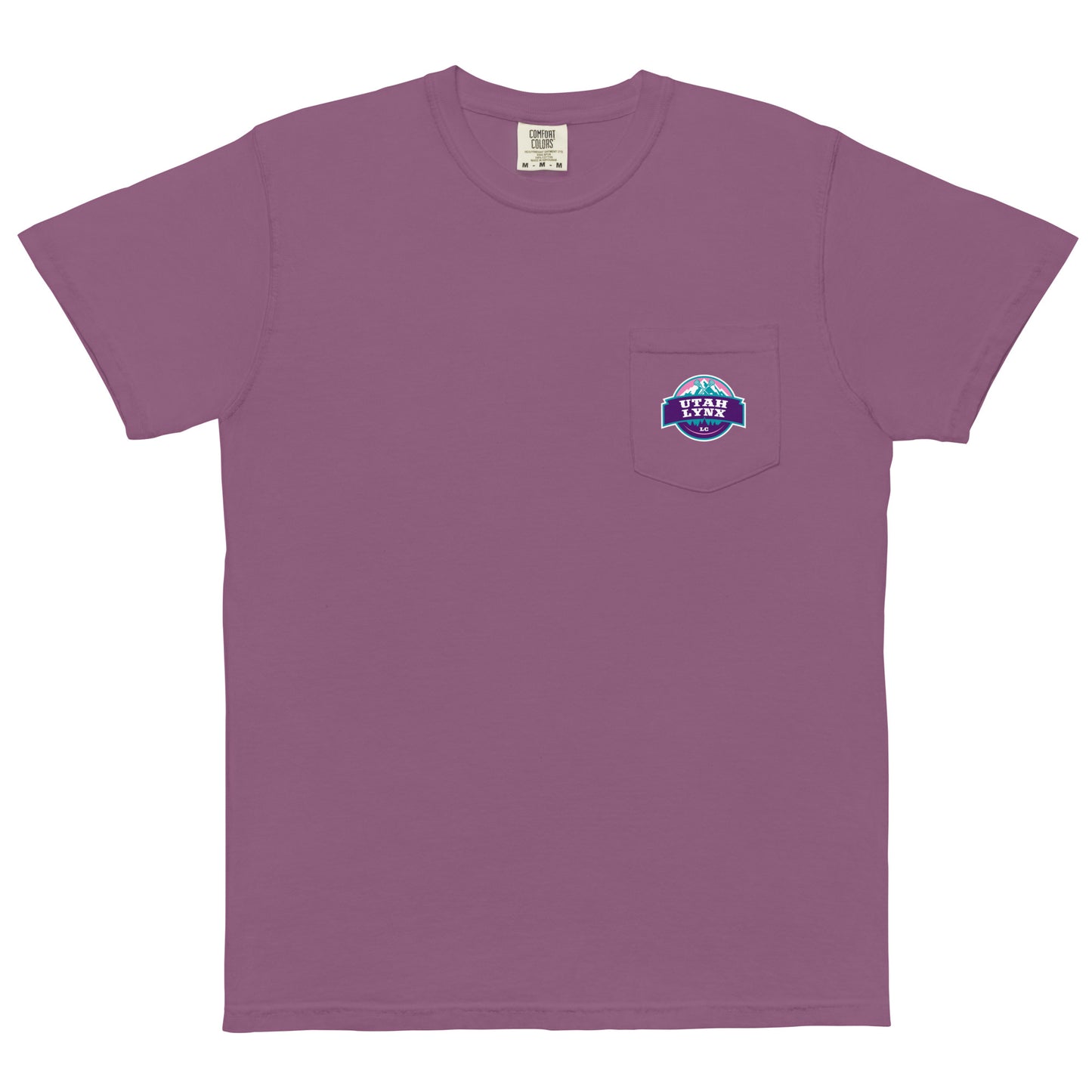 Adult Utah Lynx Comfort Colors Pocket Tee