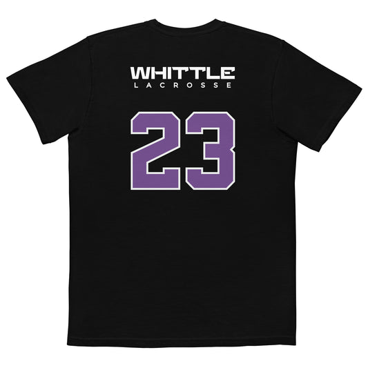 Adult Whittle Lacrosse #23 Comfort Colors Pocket Tee