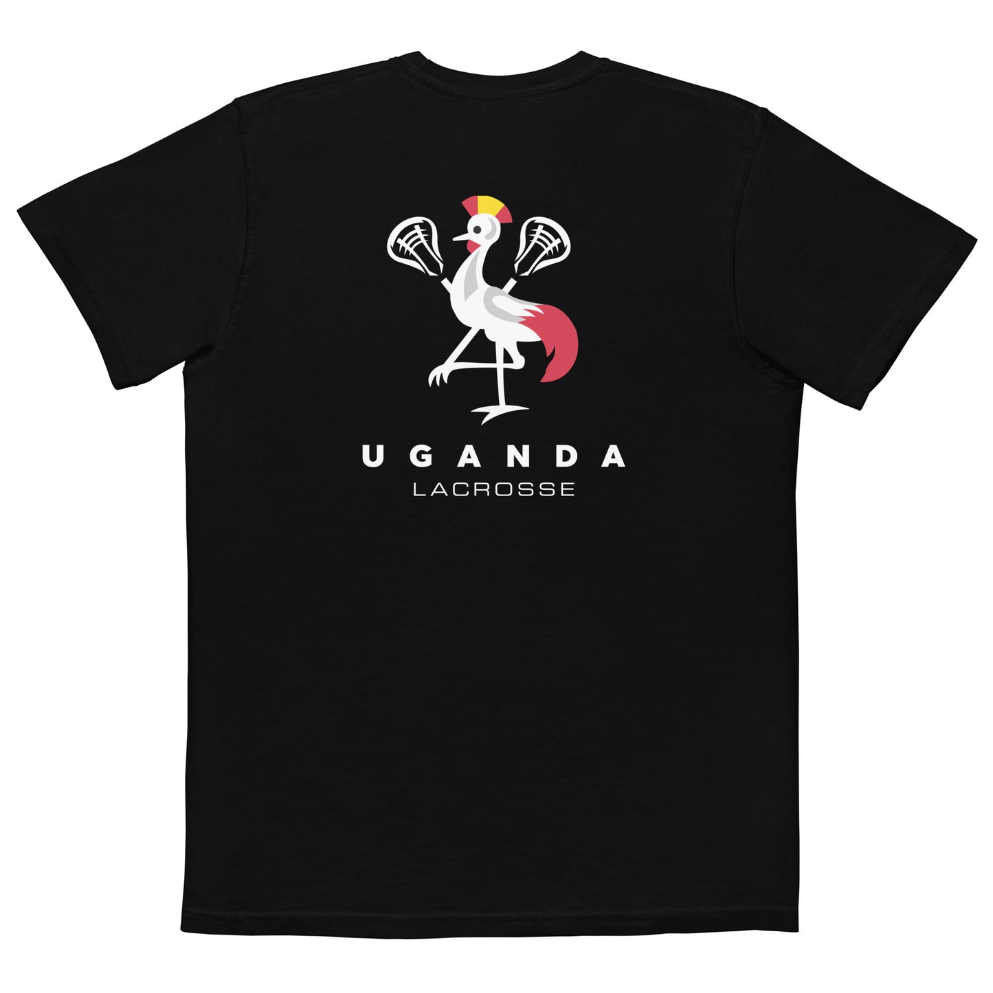 Adult BALL x Uganda Lacrosse Comfort Colors Pocket T-shirt