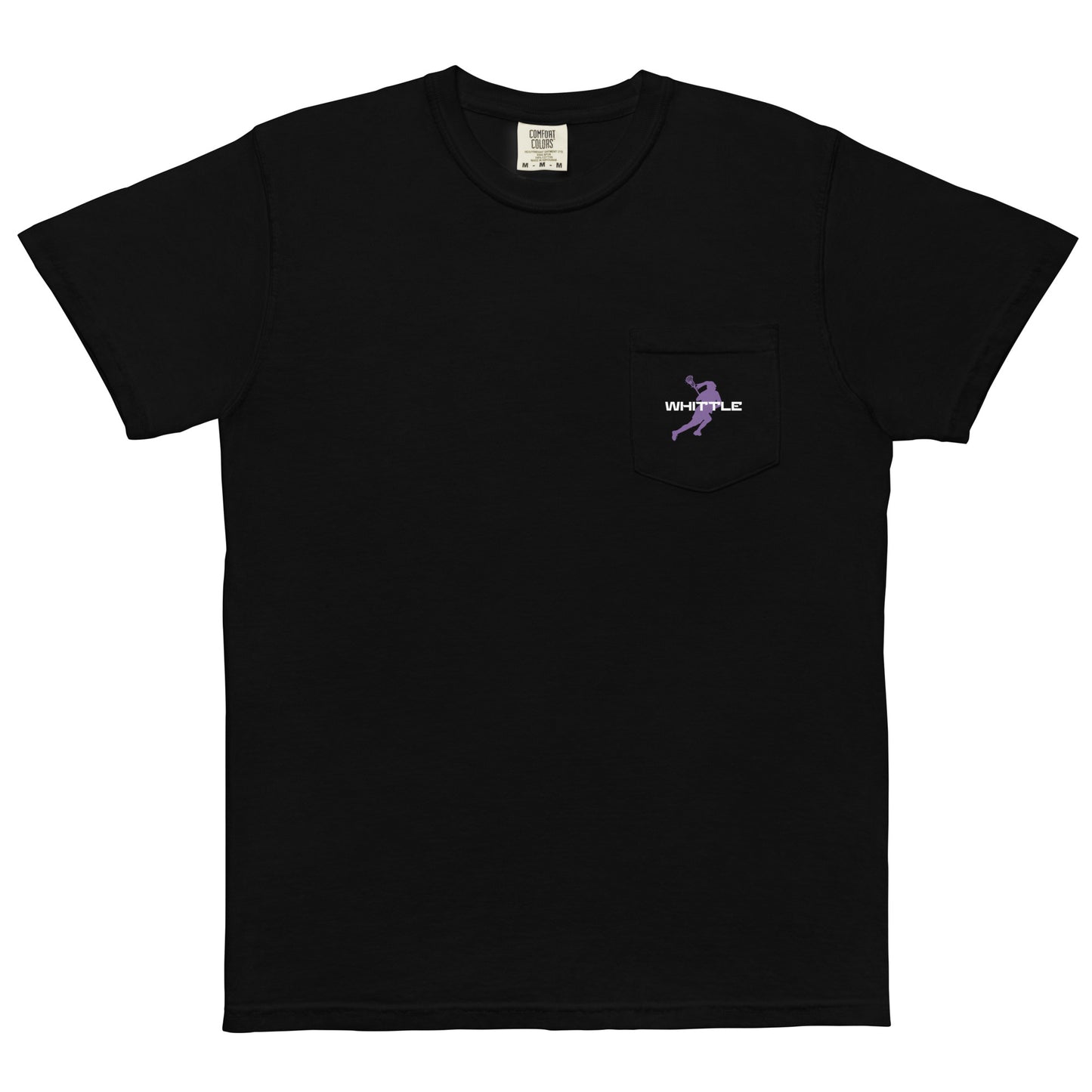 Adult Whittle Lacrosse #23 Comfort Colors Pocket Tee