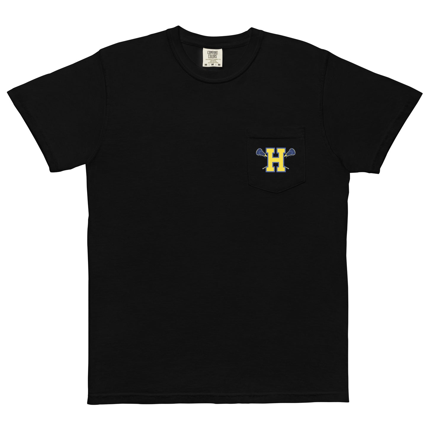 Adult Hampton Lacrosse Comfort Colors Pocket Tee