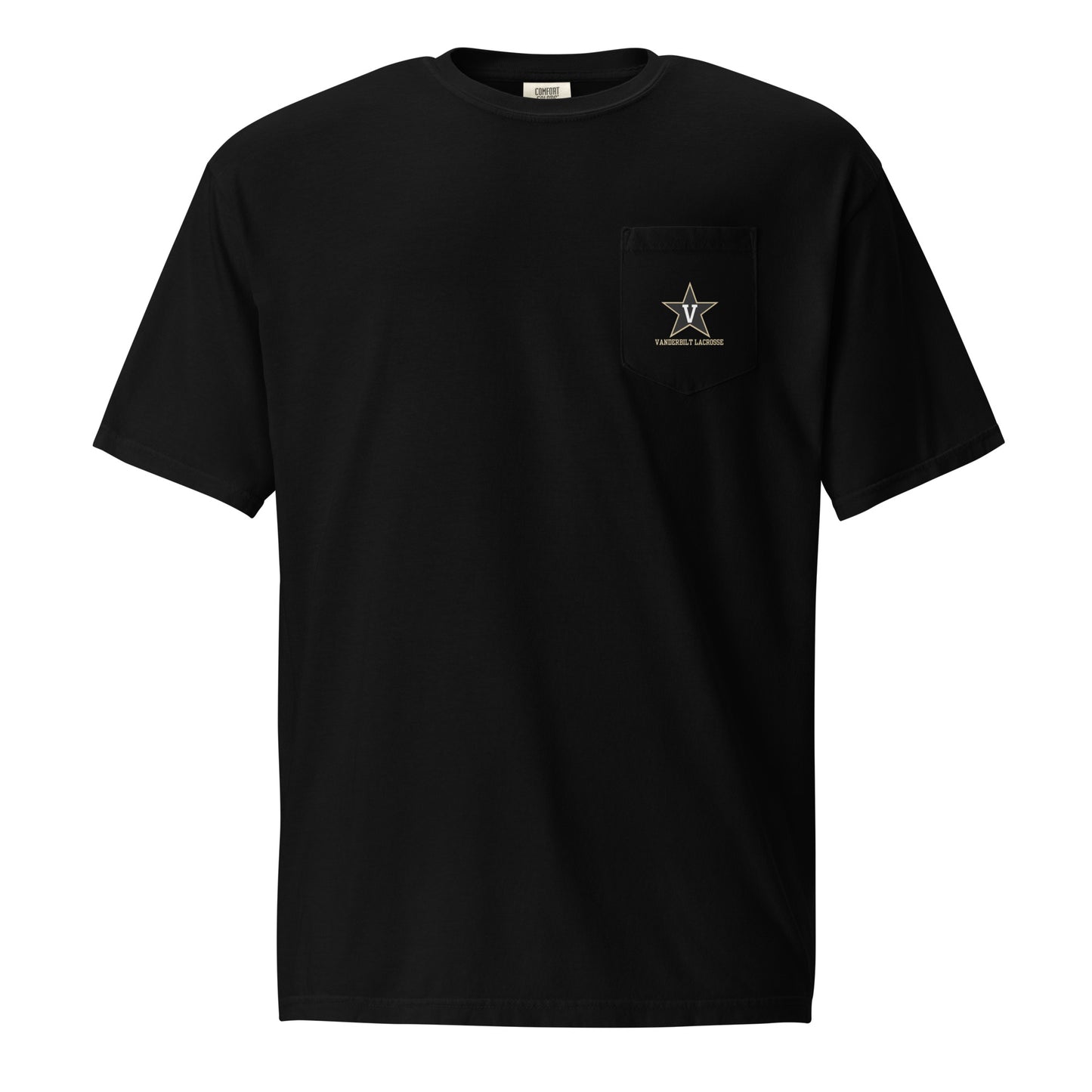 Adult Commodores Lacrosse Comfort Colors Pocket Tee