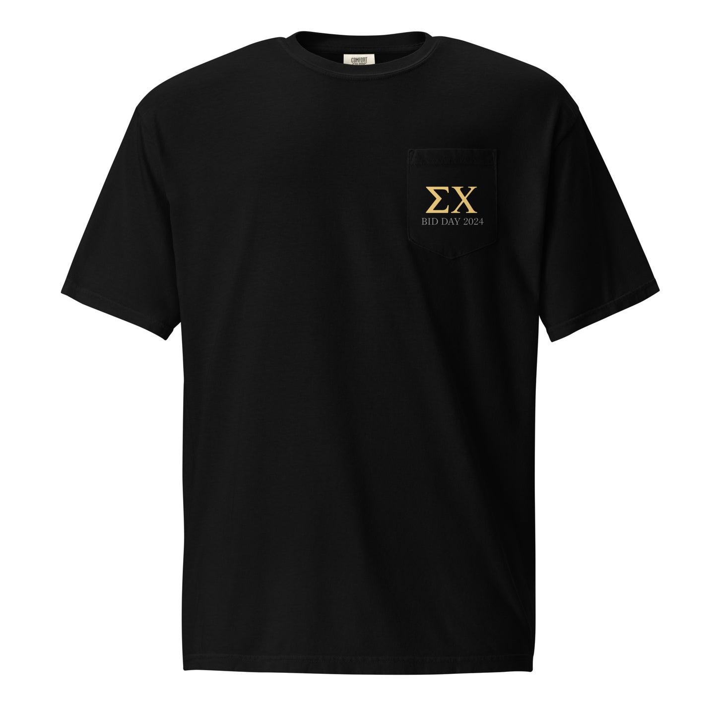 Adult Sigma Chi Beta Mu Comfort Colors Pocket Tee
