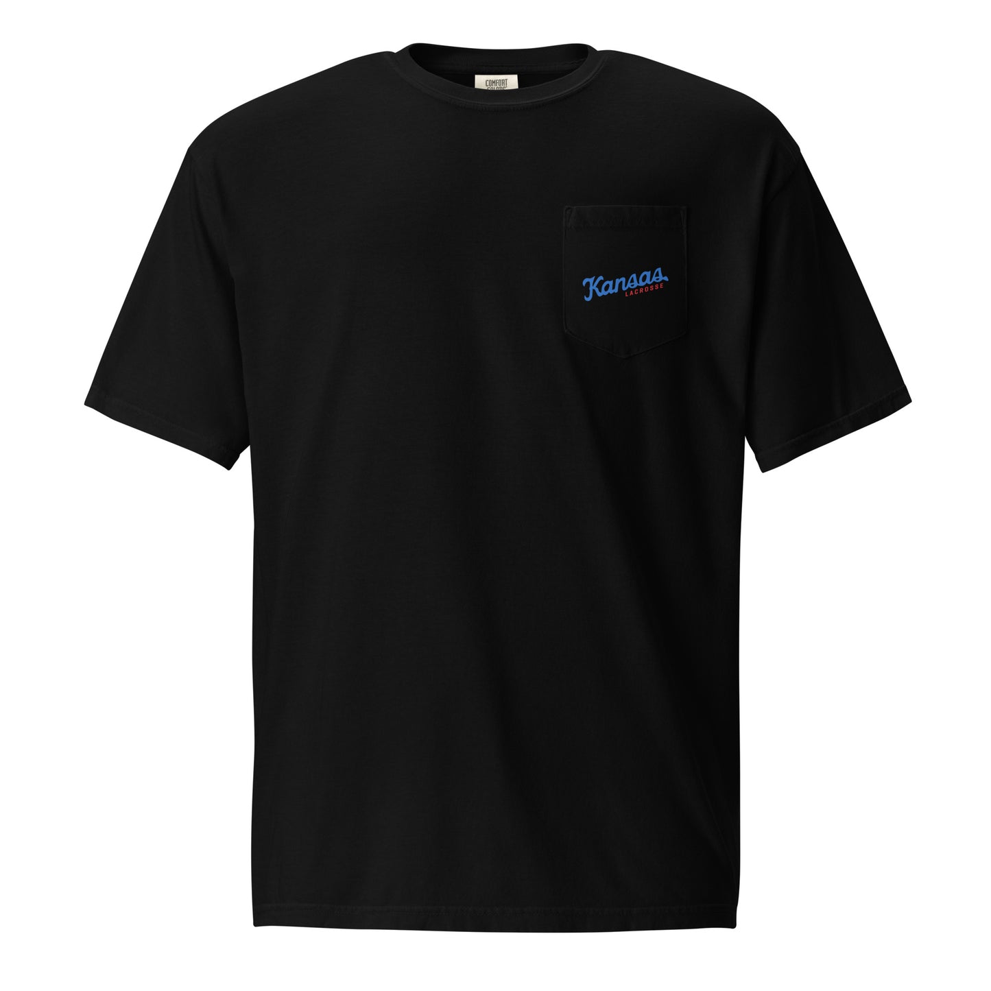 Adult KU Club Lacrosse Comfort Colors Pocket Tee