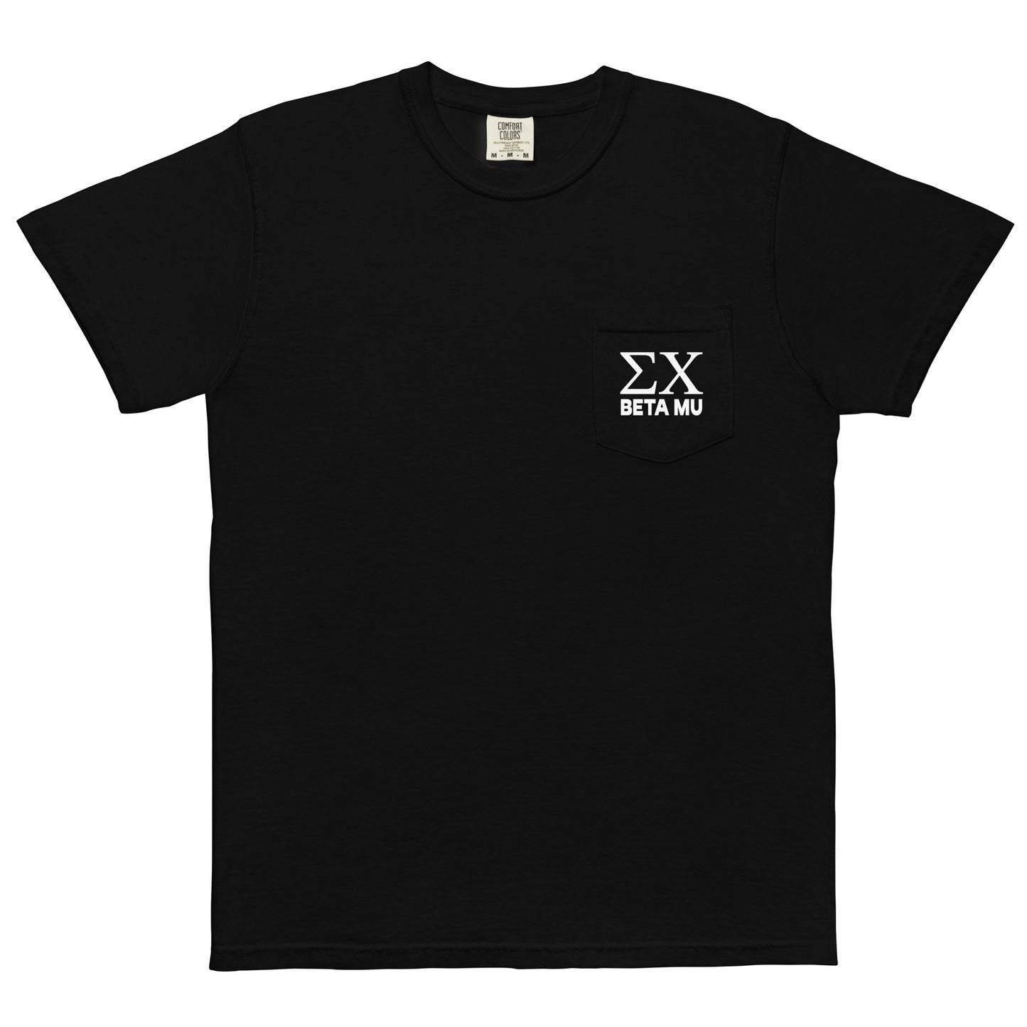 Adult Beta Mu Sigma Chi Comfort Colors Pocket Tee
