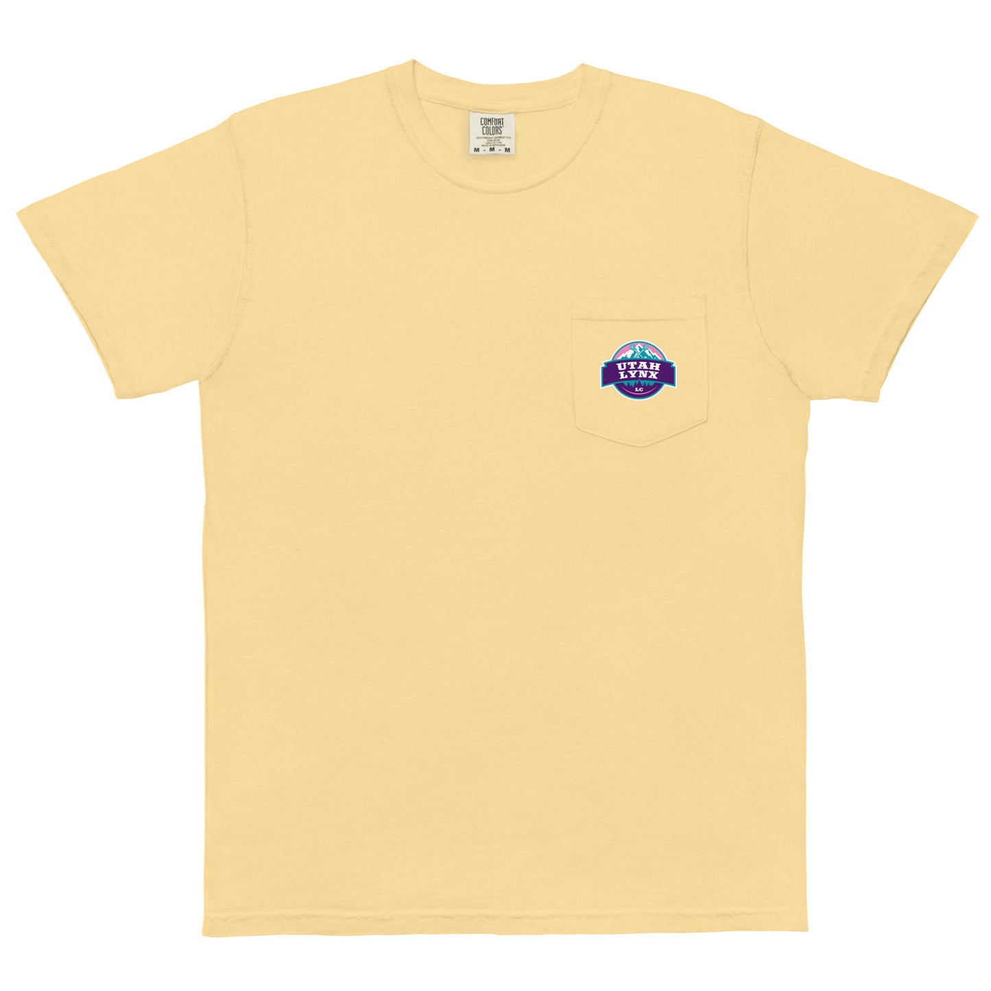 Adult Utah Lynx Comfort Colors Pocket Tee