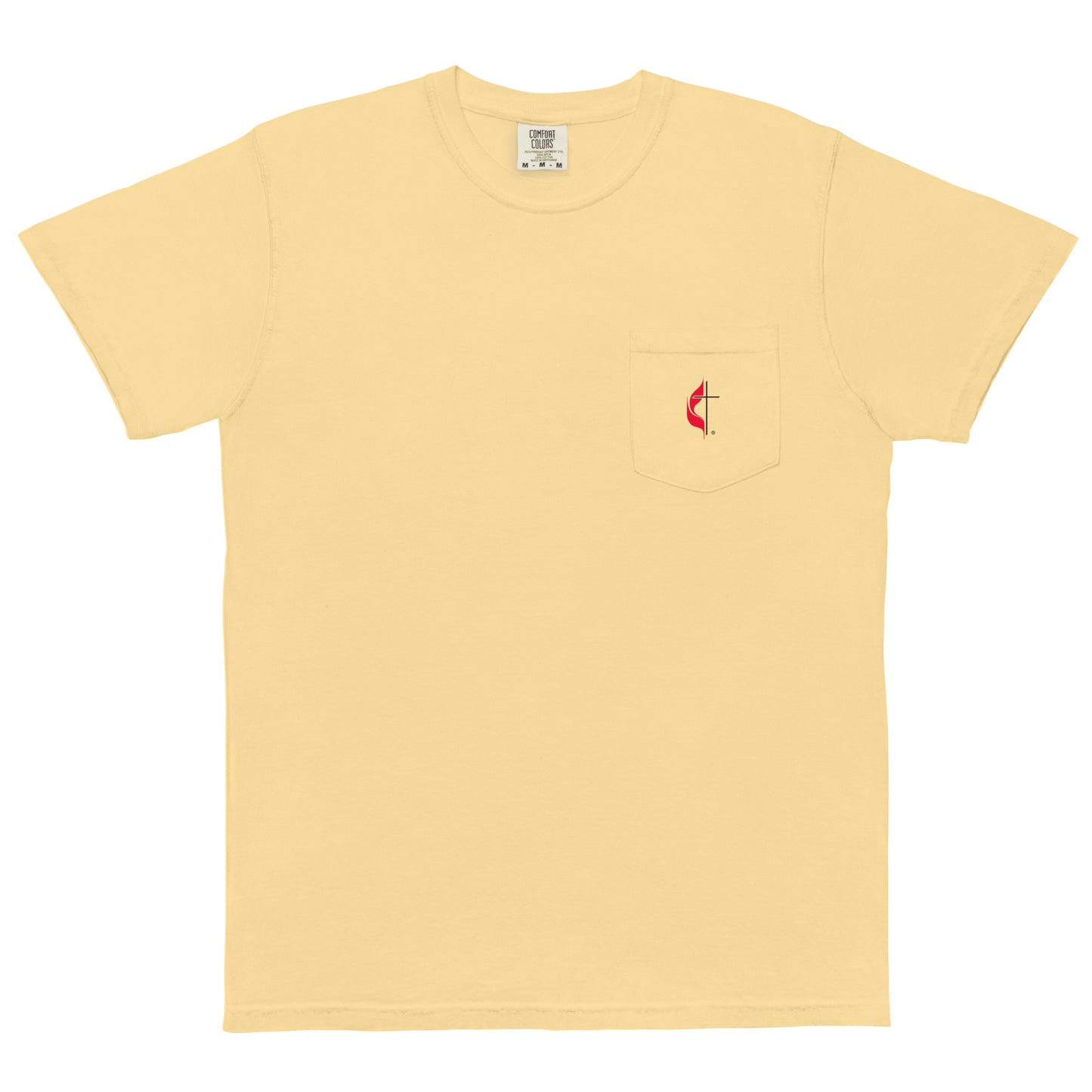Adult NCCP UMC Cotton Heritage Pocket Tee (Front & Back)