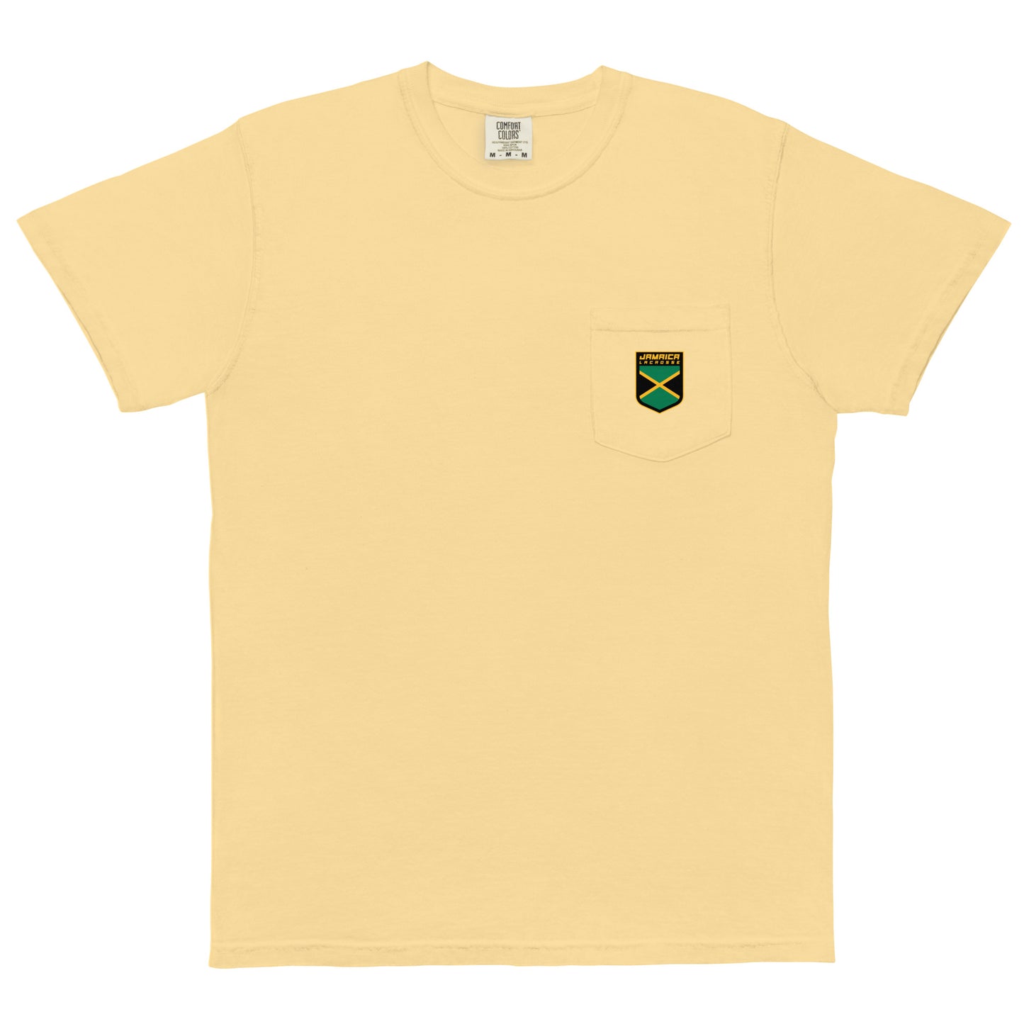 Adult Jamaica Lacrosse Comfort Colors Pocket Tee
