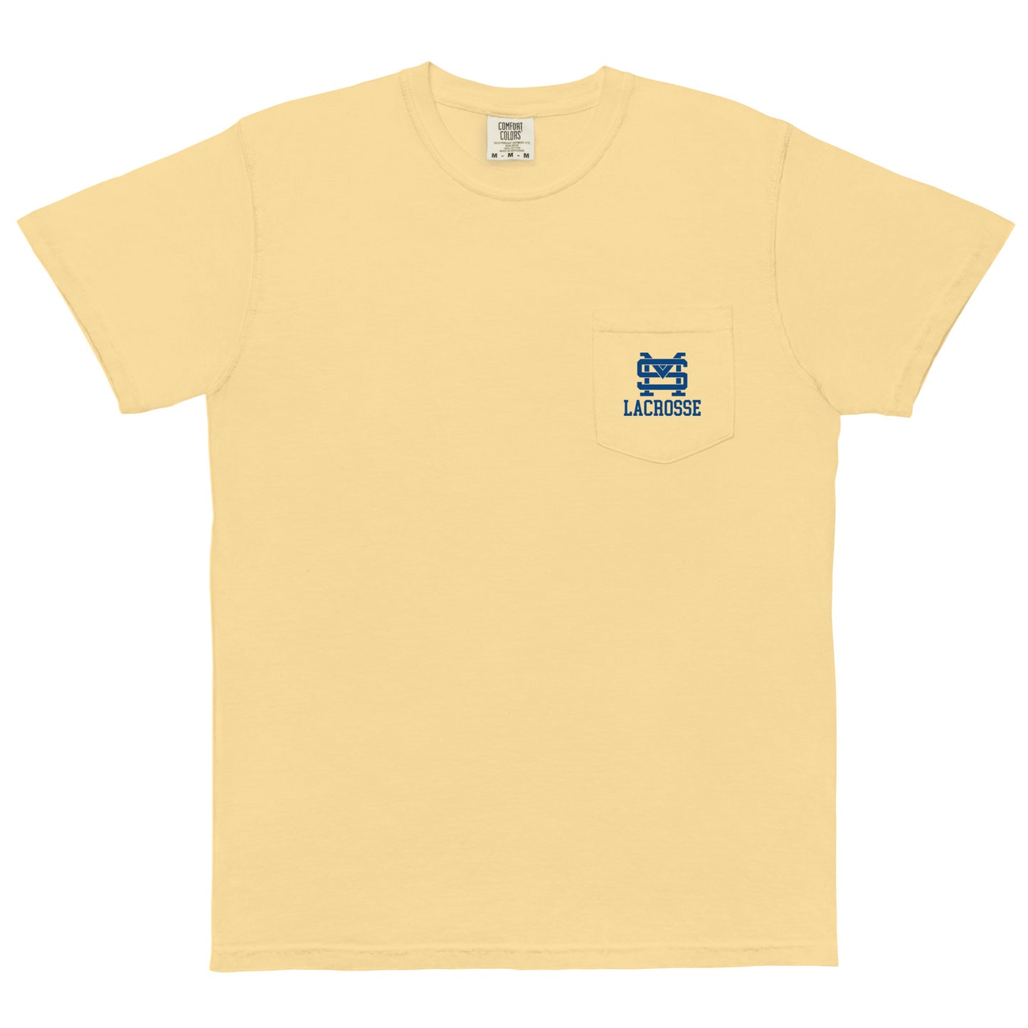 Adult St. Mark's Lacrosse Comfort Colors Pocket Tee
