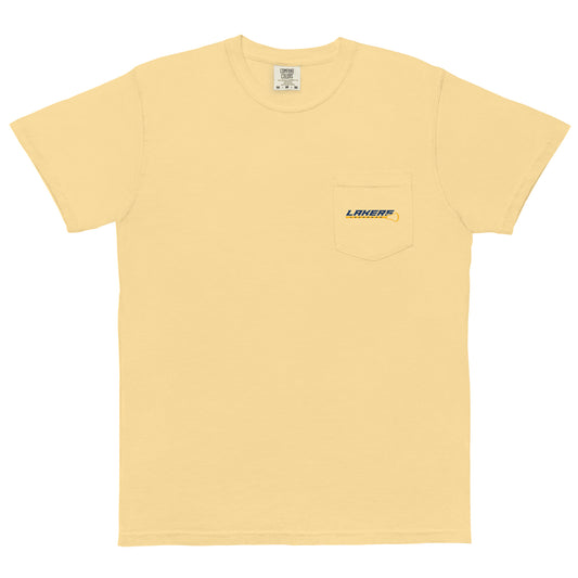 Adult Lakers Lacrosse Comfort Colors Pocket Tee