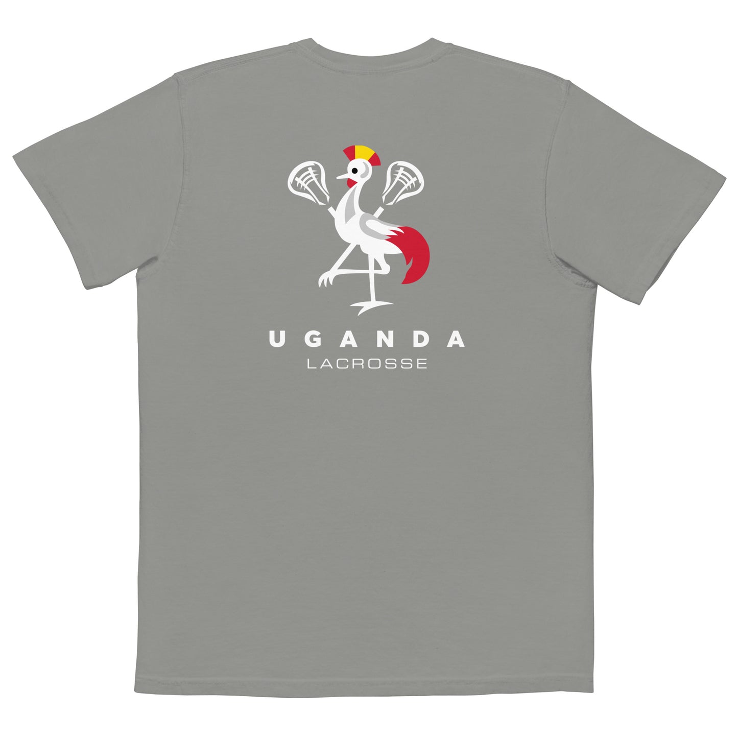 Adult BALL x Uganda Lacrosse Comfort Colors Pocket T-shirt
