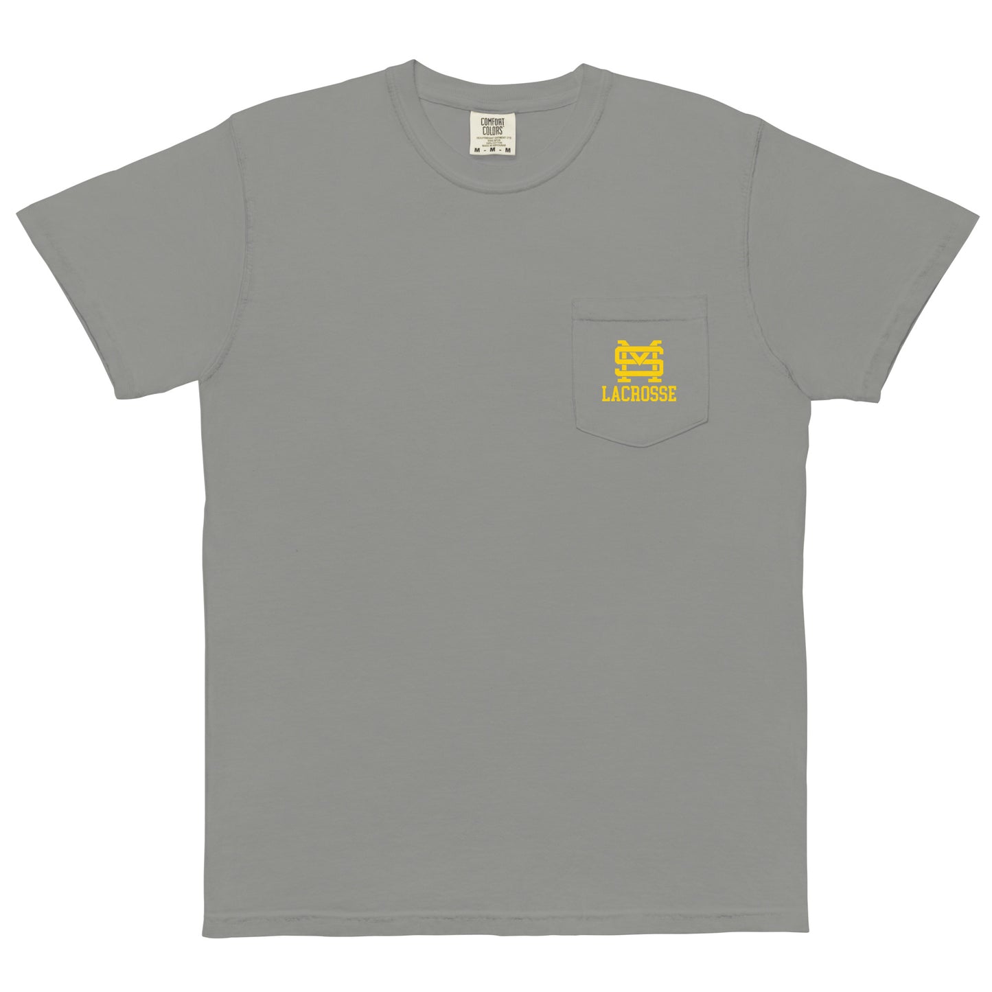 Adult St. Mark's Lacrosse Comfort Colors Pocket Tee