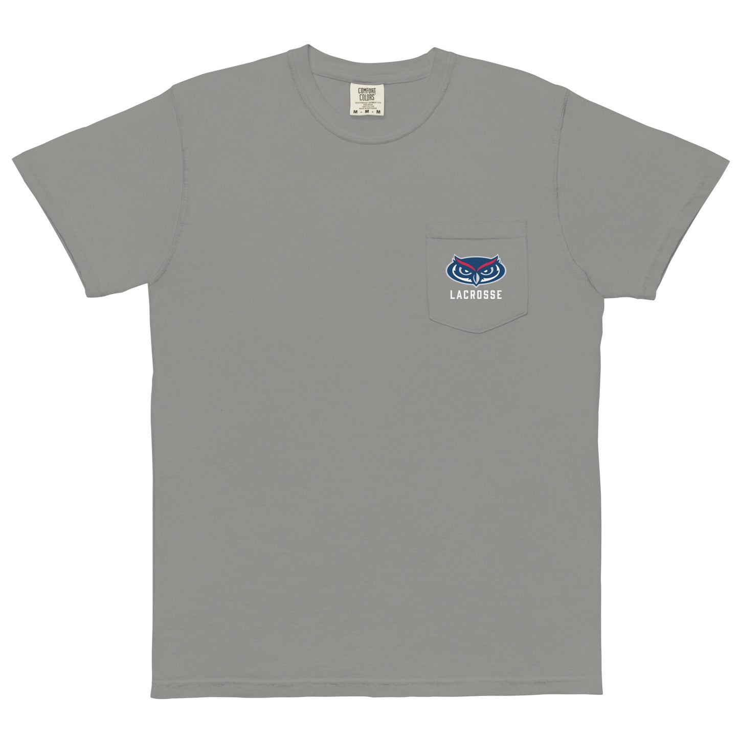 Adult FAU Lacrosse Comfort Colors Pocket Tee