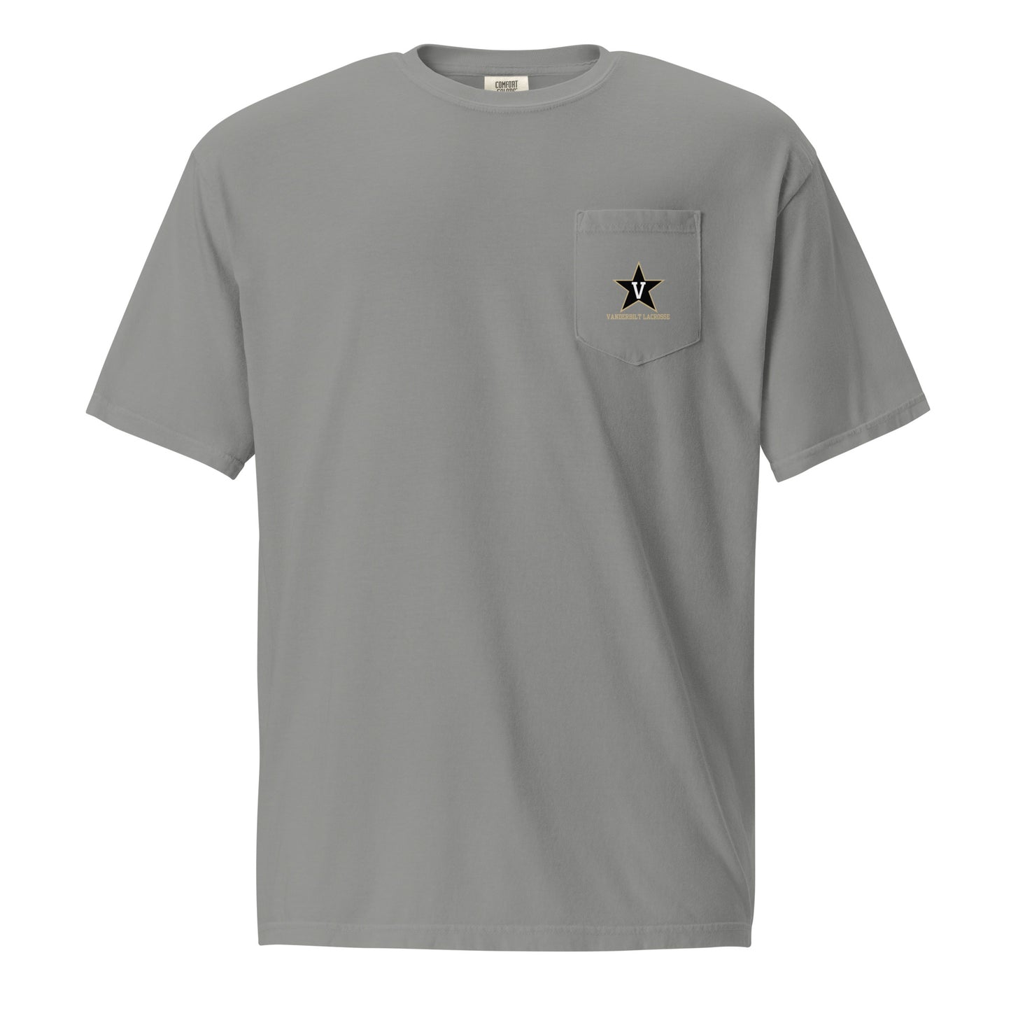 Adult Commodores Lacrosse Comfort Colors Pocket Tee