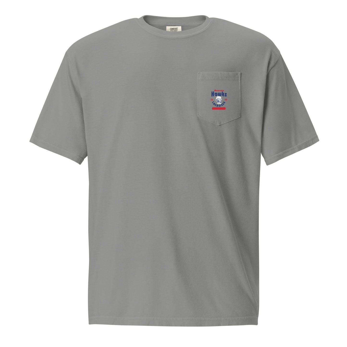 Adult KU Club Lacrosse Comfort Colors Pocket Tee
