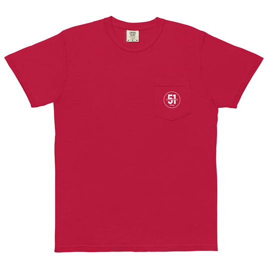 Adult 51 Stars Lacrosse Comfort Colors Pocket Tee