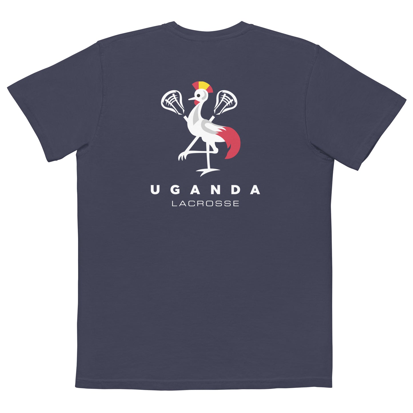 Adult BALL x Uganda Lacrosse Comfort Colors Pocket T-shirt