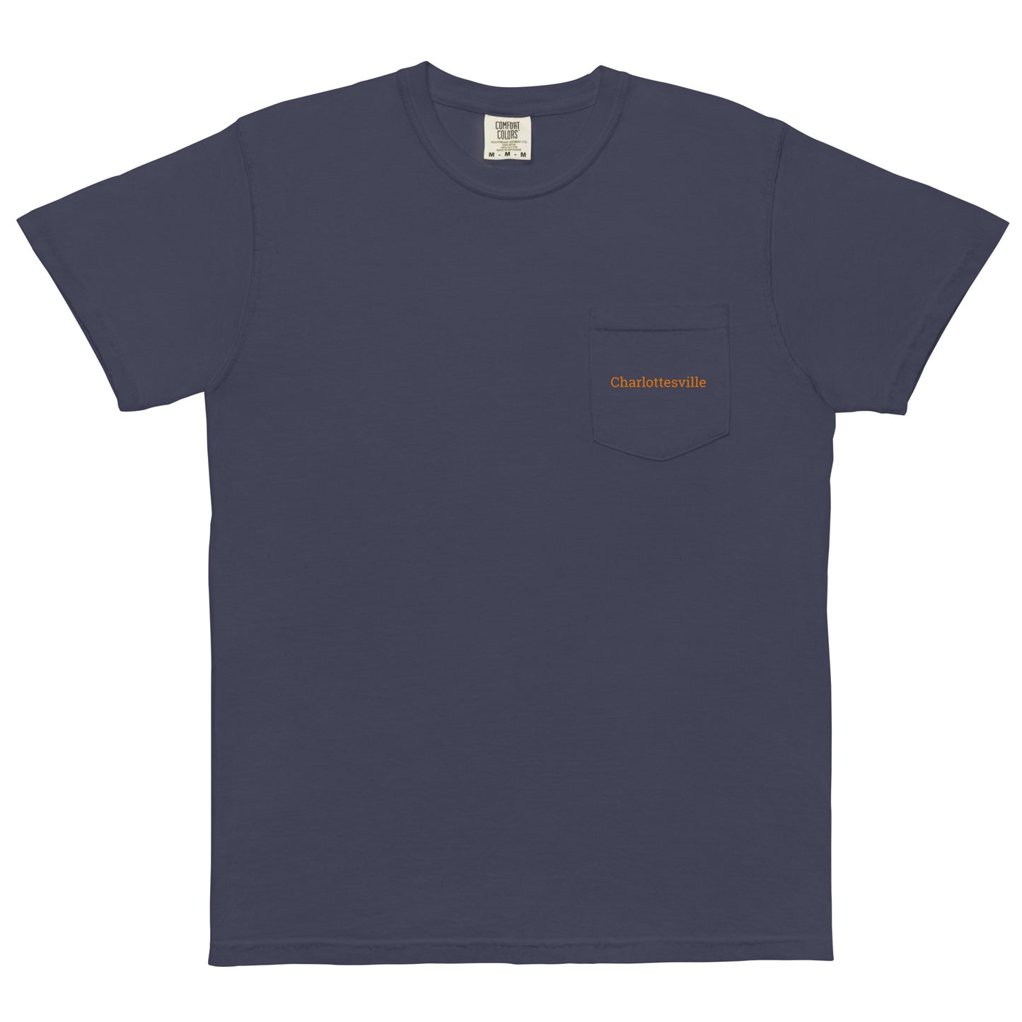 Adult Charlottesville Downtown Mall Pocket Tee (Front & Back)