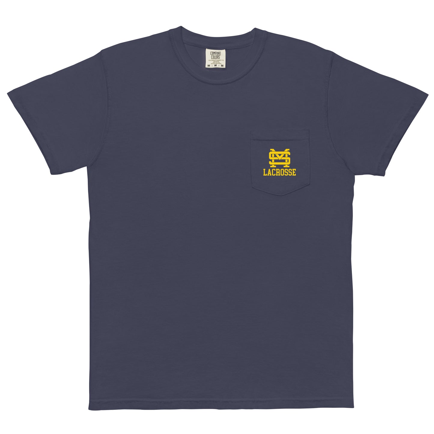 Adult St. Mark's Lacrosse Comfort Colors Pocket Tee