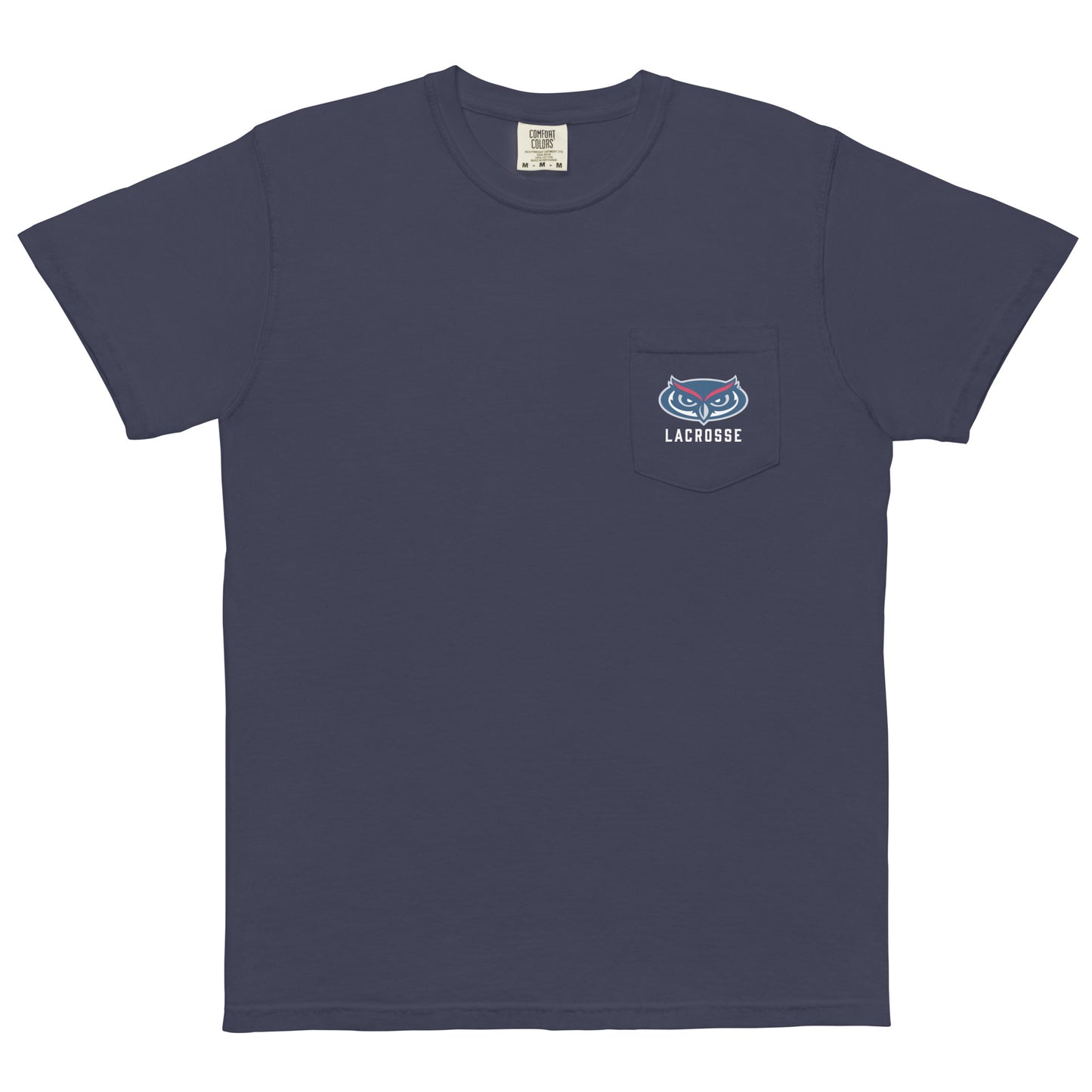 Adult FAU Lacrosse Comfort Colors Pocket Tee