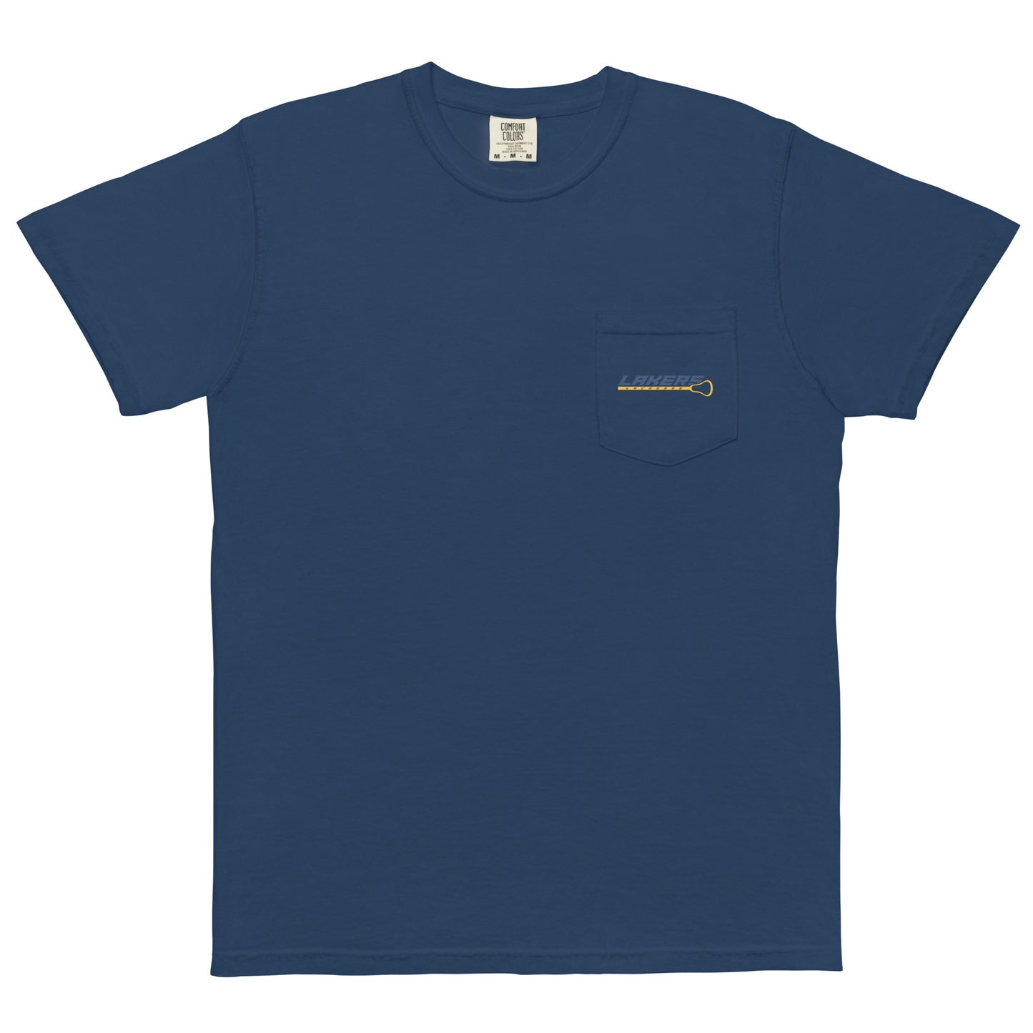 Adult Lakers Lacrosse Comfort Colors Pocket Tee