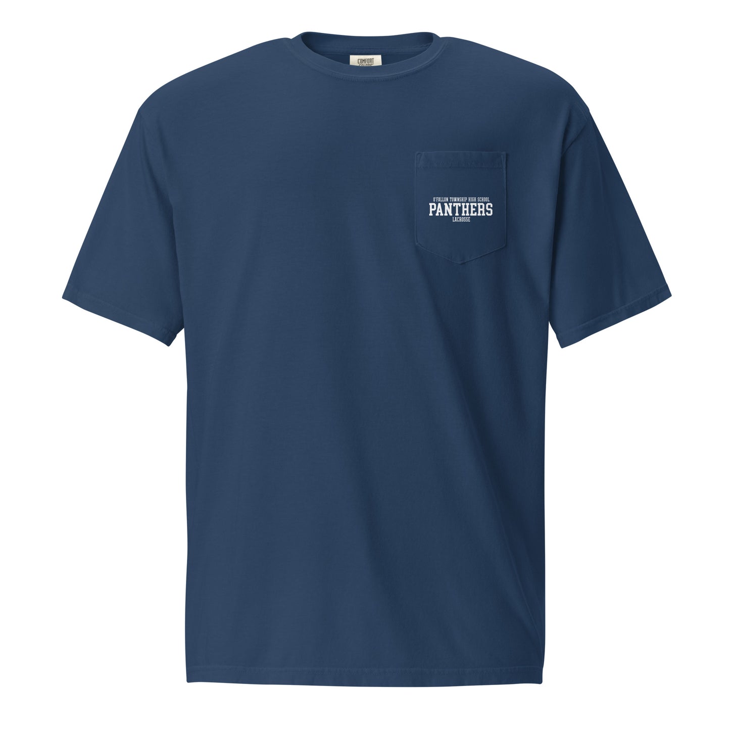 Adult O'Fallon Township Lacrosse Comfort Colors Pocket Tee