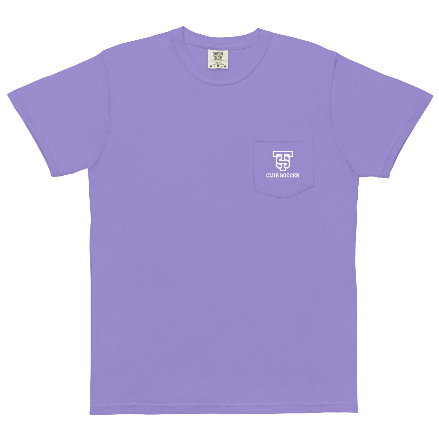 Adult UST Club Soccer Comfort Colors Pocket Tee