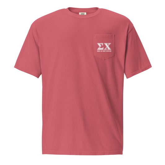 Adult Beta Mu Sigma Chi Comfort Colors Pocket Tee