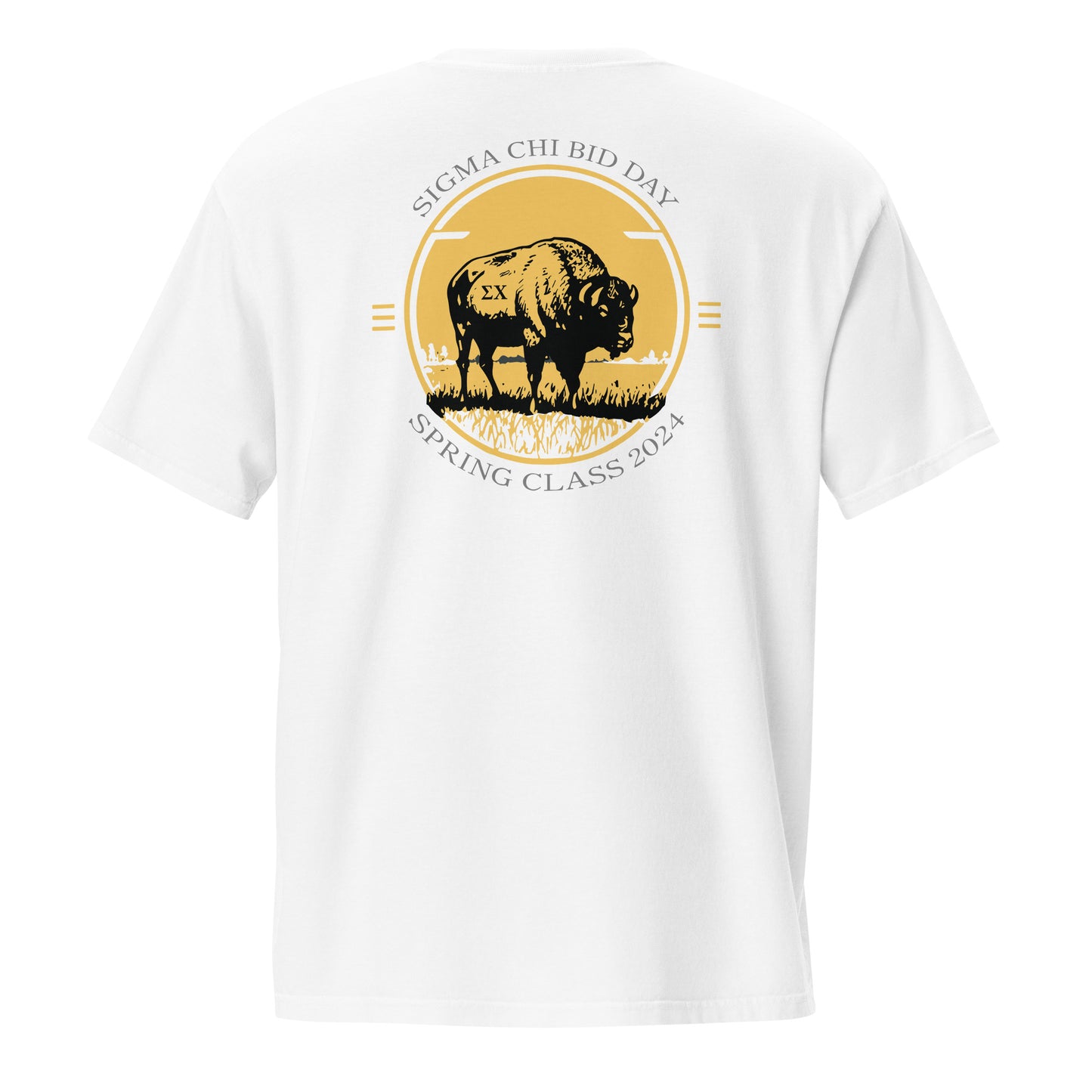 Adult Sigma Chi Beta Mu Comfort Colors Pocket Tee