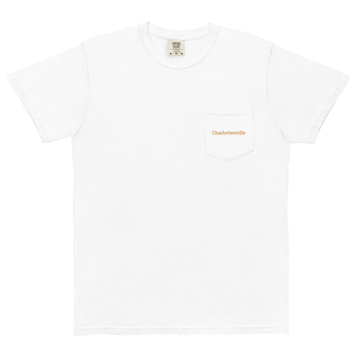 Adult Charlottesville Downtown Mall Pocket Tee (Front & Back)