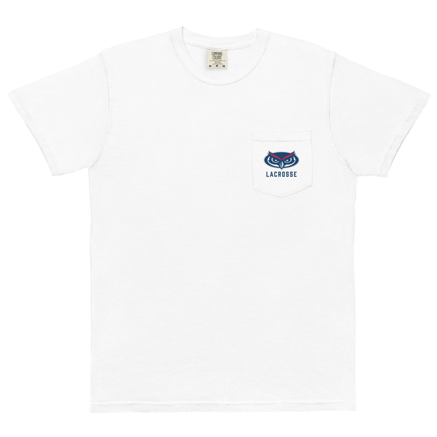 Adult FAU Lacrosse Comfort Colors Pocket Tee