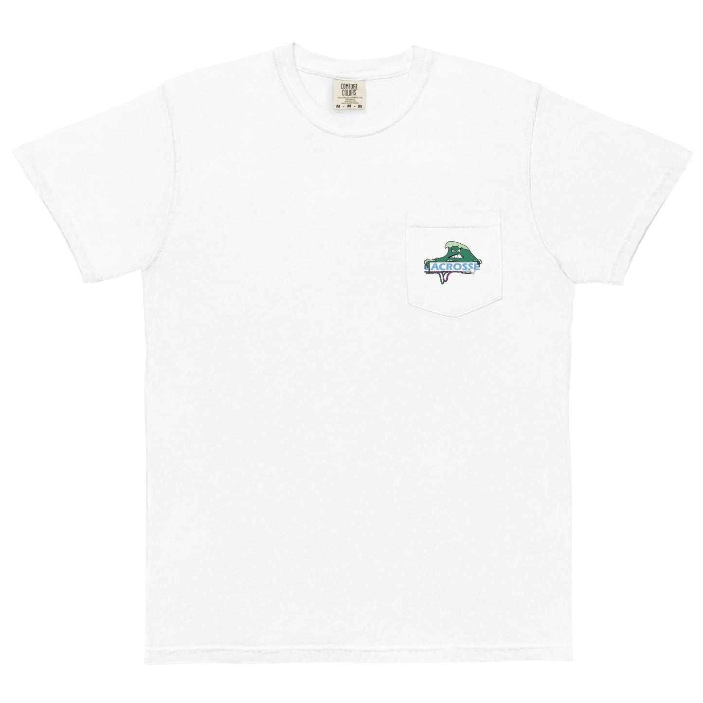 Adult Tulane Lacrosse Comfort Colors Pocket Tee
