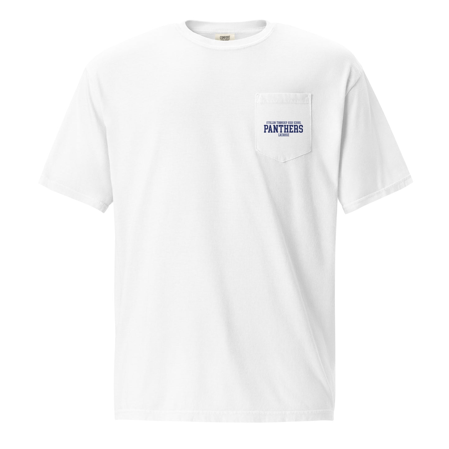 Adult O'Fallon Township Lacrosse Comfort Colors Pocket Tee