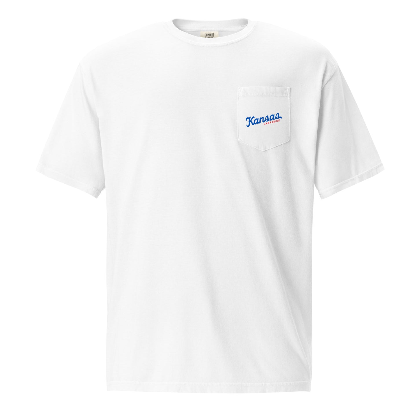 Adult KU Club Lacrosse Comfort Colors Pocket Tee