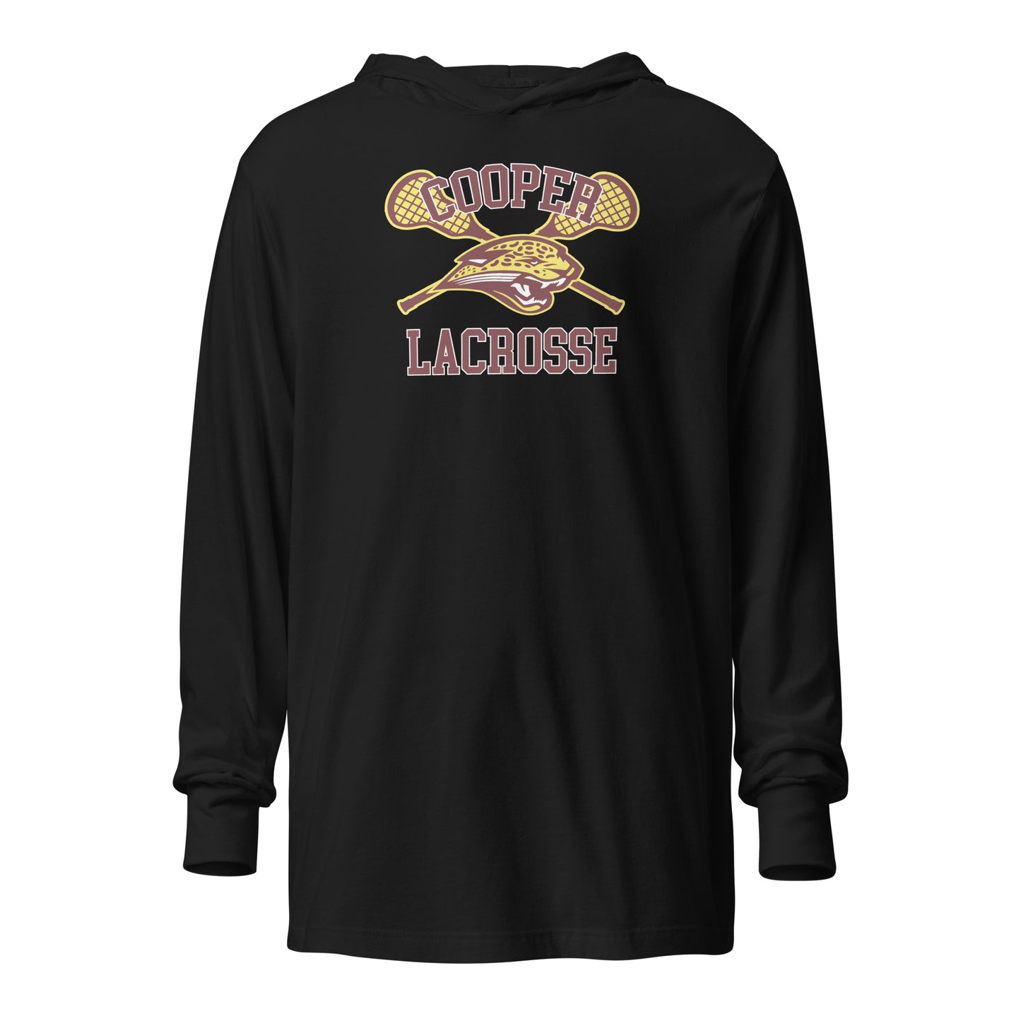 Adult Cooper Lacrosse Bella + Canvas Hooded Long Sleeve