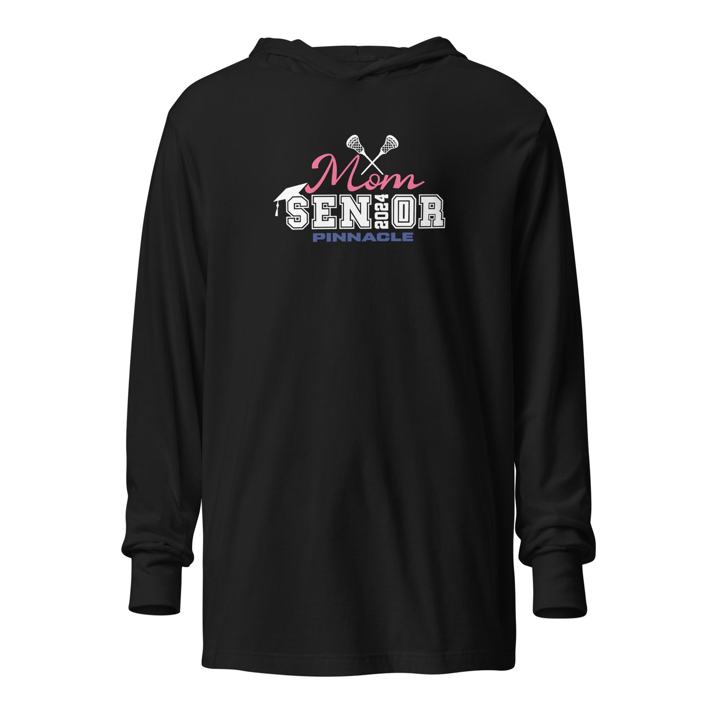 Adult Pinnacle Lacrosse Bella + Canvas Hooded Long Sleeve Tee
