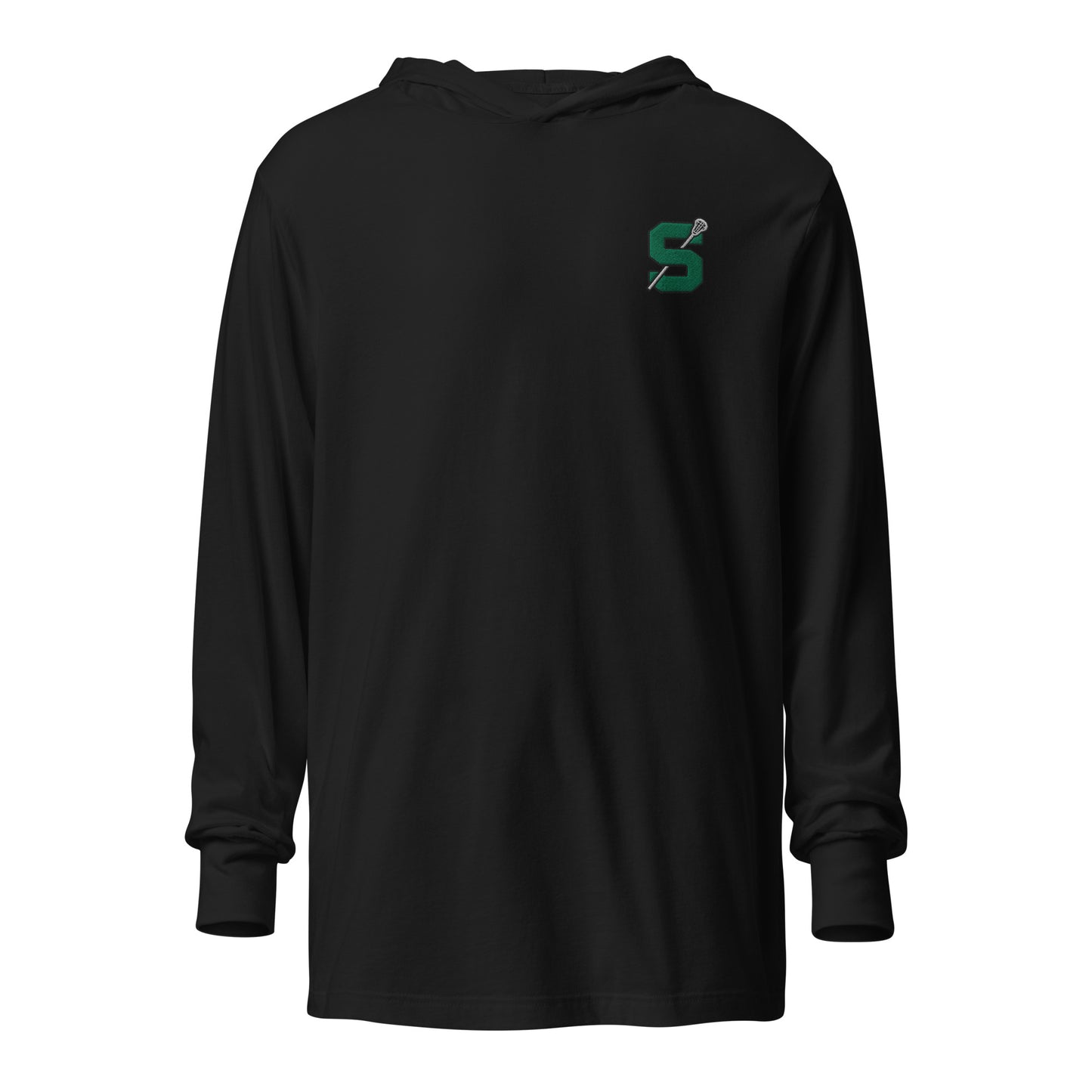 Adult Sheldon Lacrosse Bella + Canvas Hooded Long-Sleeve Tee