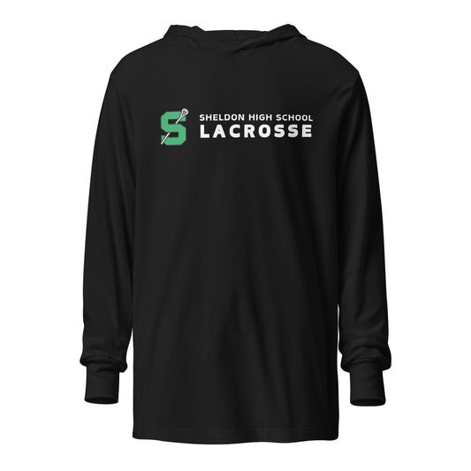 Adult Sheldon Lacrosse Bella + Canvas Hooded Long-Sleeve Tee
