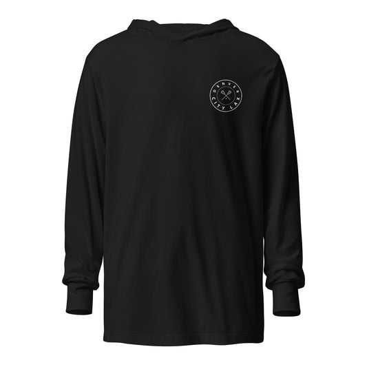 Adult Denver City Lax Bella + Canvas Hooded Long-Sleeve Tee