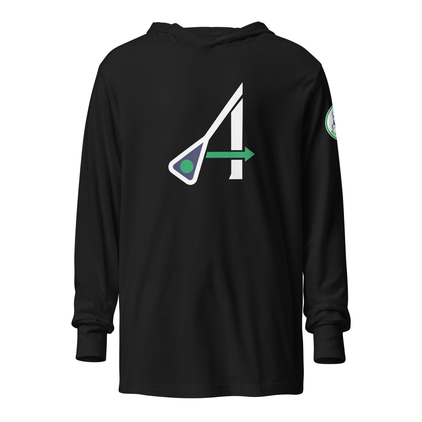 Adult Maryland Arrows Box Lacrosse Bella + Canvas Hooded Long-Sleeve Tee