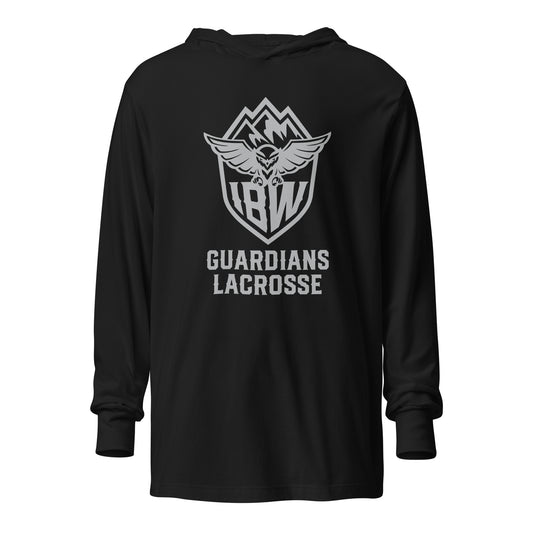 Adult Ida B. Wells Lacrosse Bella + Canvas Hooded long-sleeve tee