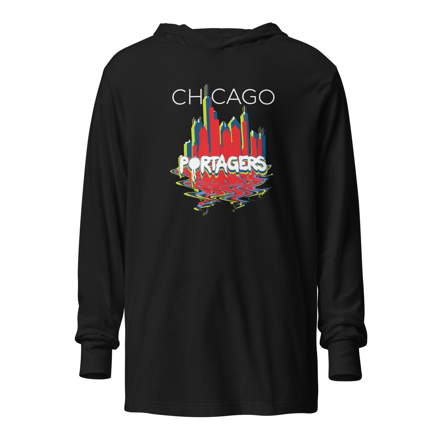 Adult Chicago Portagers Bella + Canvas Long Sleeve Hoodie